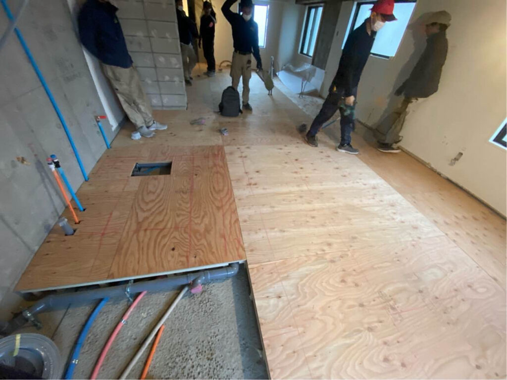 東京都目黒区FUKUVI乾式二重床置床工事店 マンション【株式会社秀和建工】