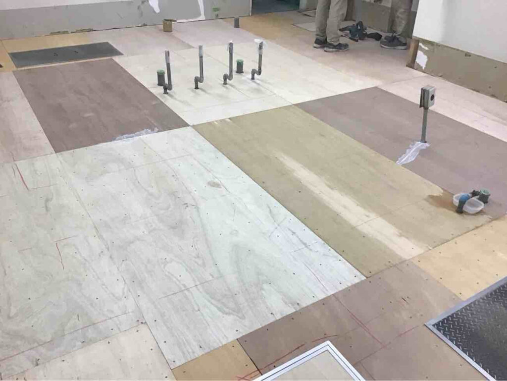 横浜市神奈川区万協フロアー乾式二重床置床工事店 調理室の改修【株式会社秀和建工】