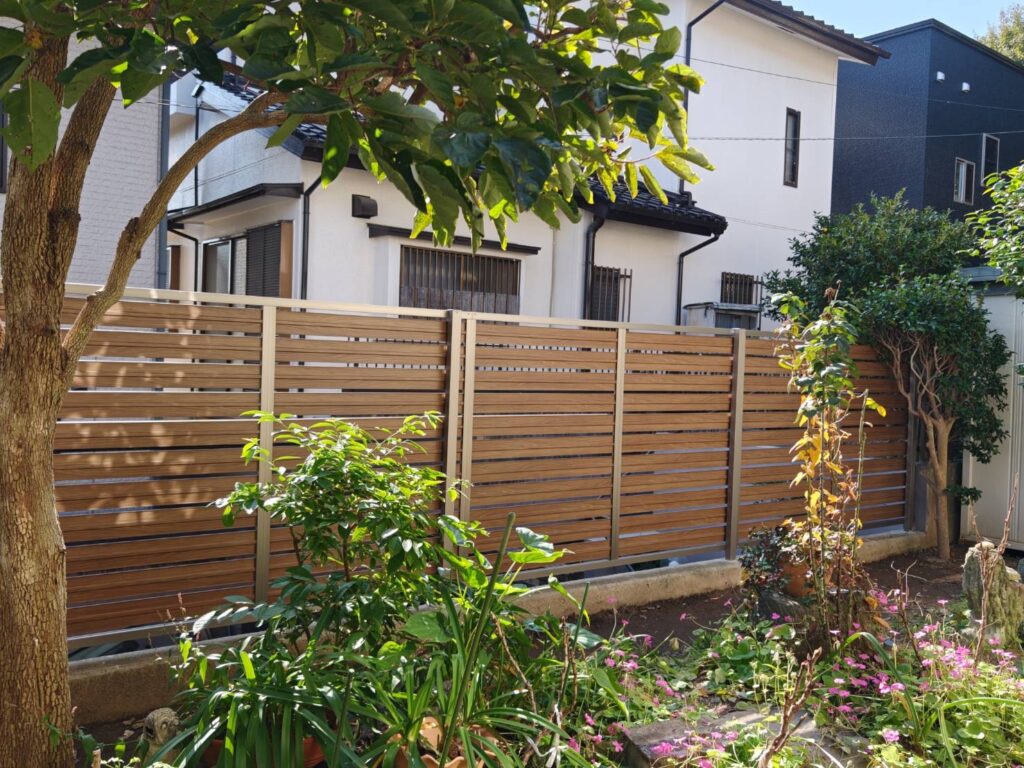 愛知県豊明市LIXILアルミフェンスAB YS3型 T14工事店 戸建住宅エクステリア【窓香房】