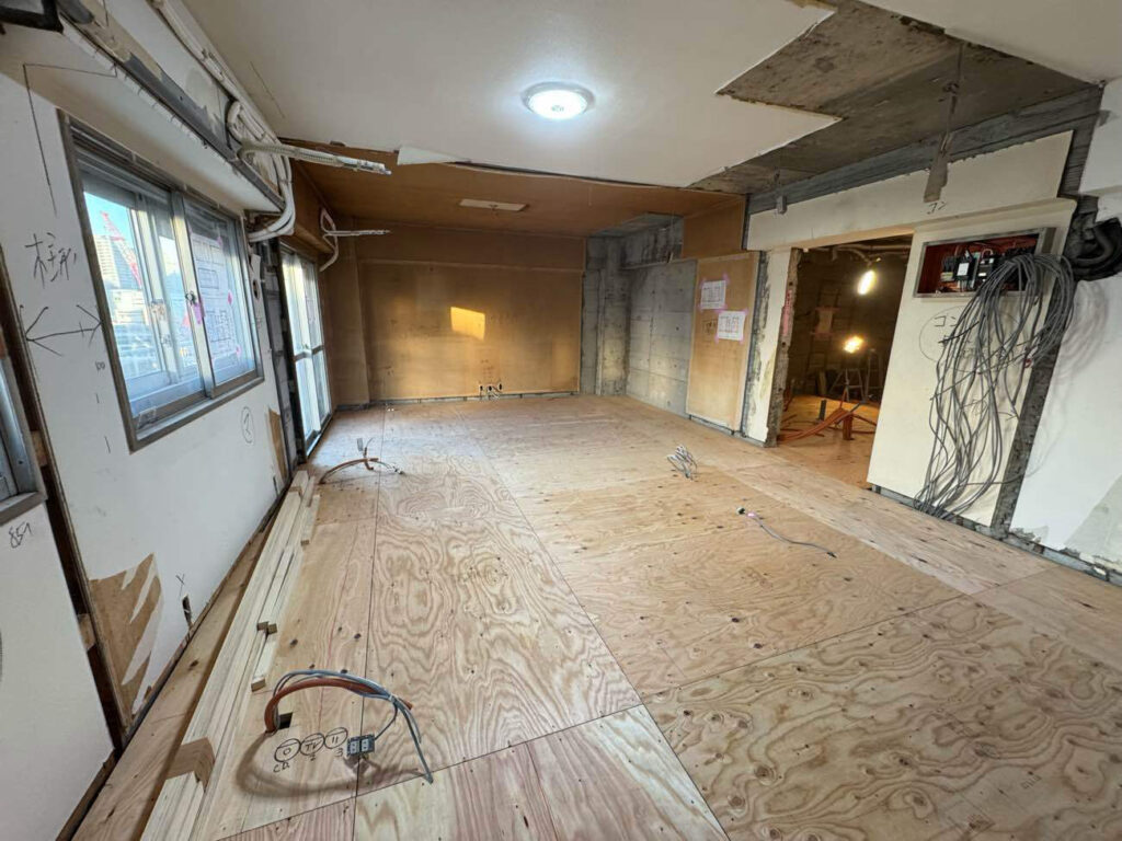 東京都港区FUKUVI(フクビ)乾式二重床 プラ木レン(プラモクレン)置床工事店 マンション【株式会社秀和建工】