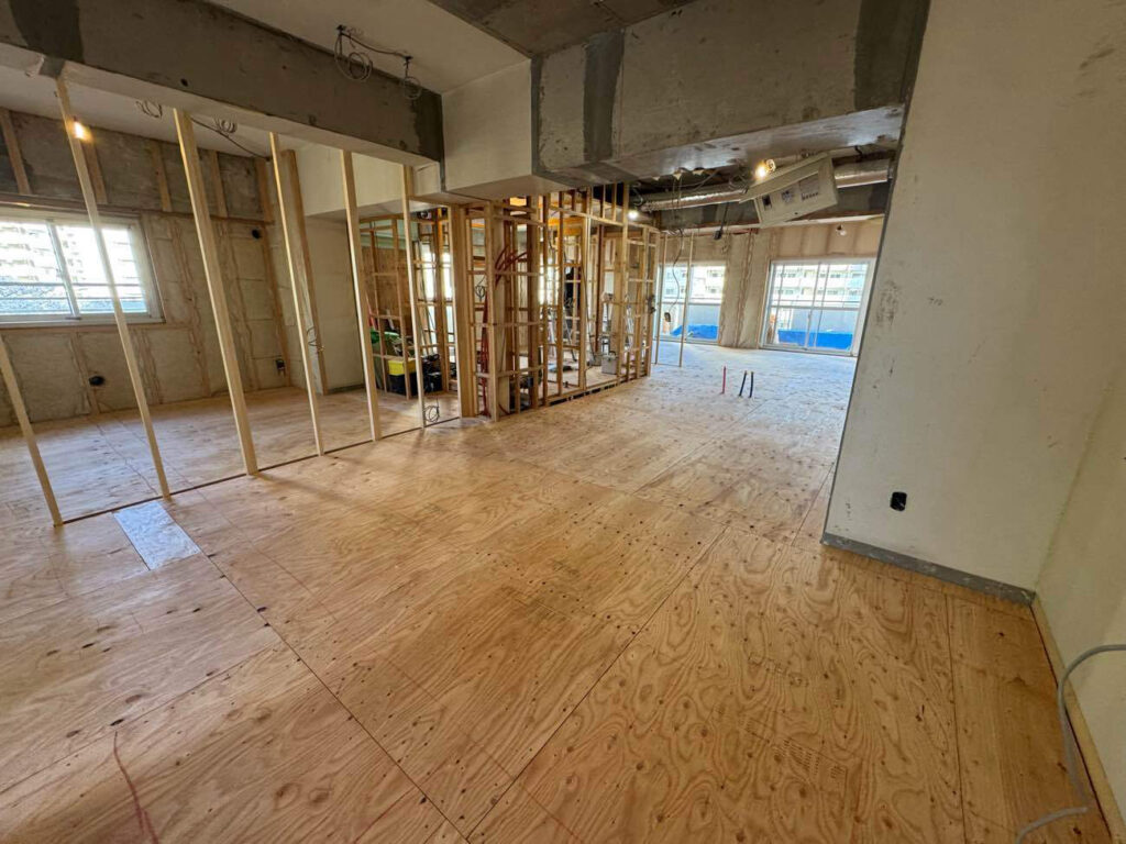 神奈川県相模原市FUKUVI(フクビ化学工業)乾式二重床置床工事店 マンション【株式会社秀和建工】