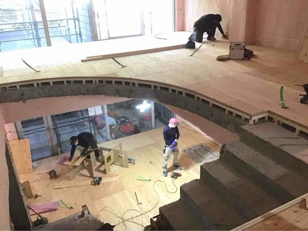 東京都渋谷区FUKUVI乾式二重床置床工事店 マンションメゾネットタイプ【株式会社秀和建工】