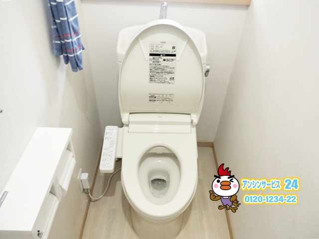 横浜市港北区TOTOトイレ ピュアレストQR+ウォシュレットSS工事店【アンシンサービス24】