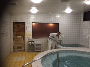 スポーツクラブ 浴室リフォーム工事 フクビ製 茨城県牛久市