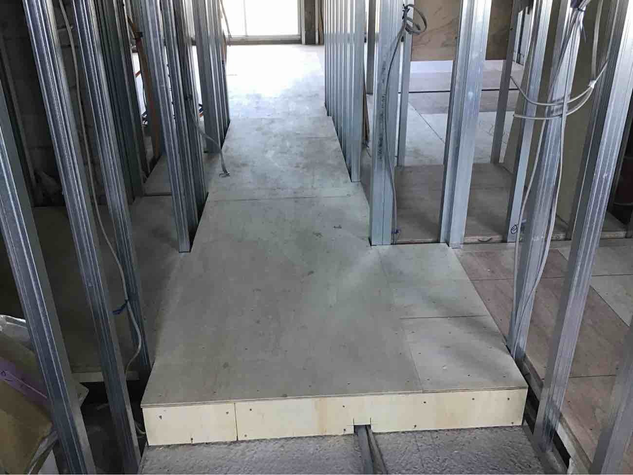 神奈川県川崎市麻生区　マンション改修の置床工事　乾式二重床