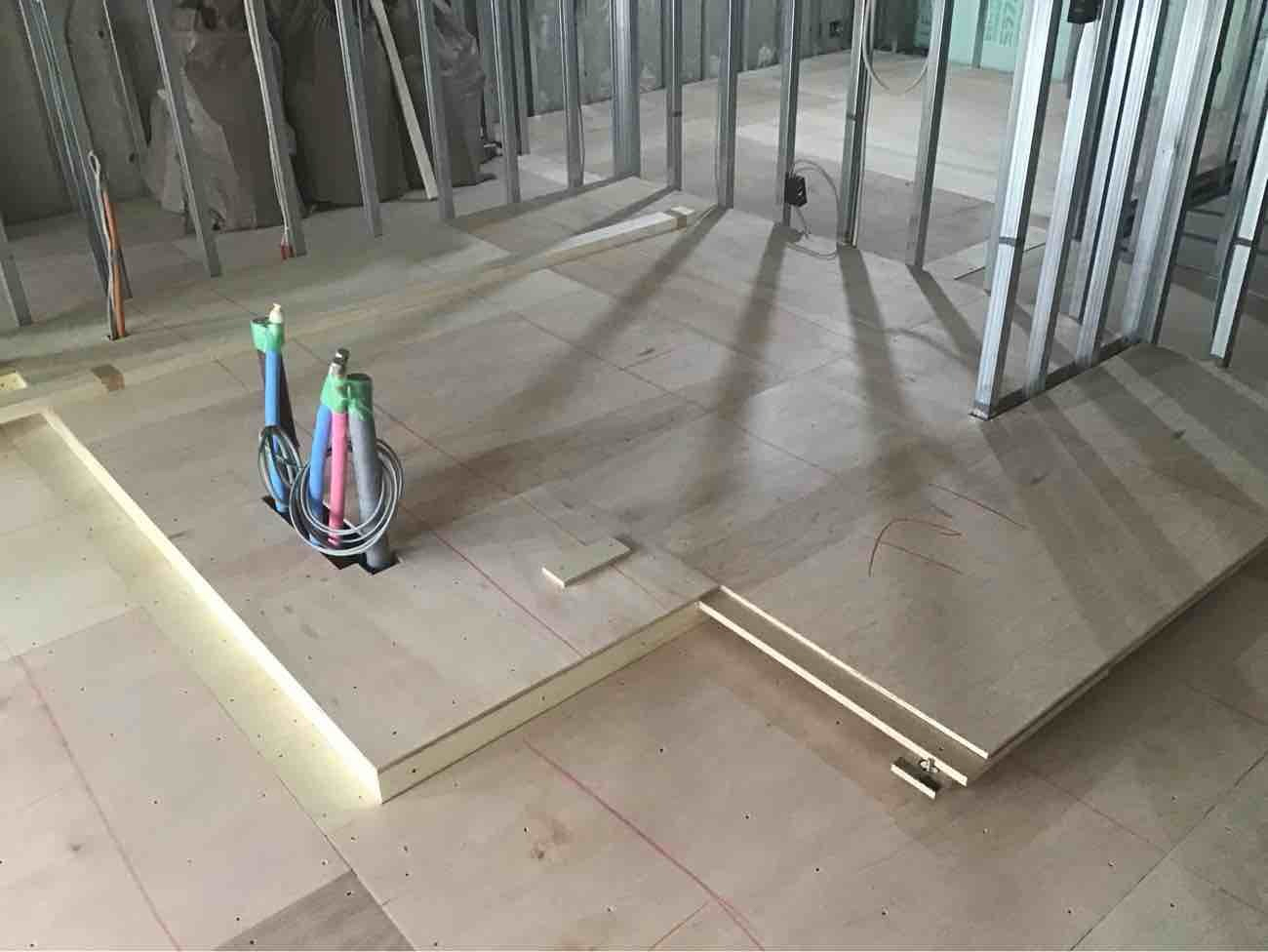 神奈川県川崎市多摩区にてマンション置床工事を行いました。乾式二重床