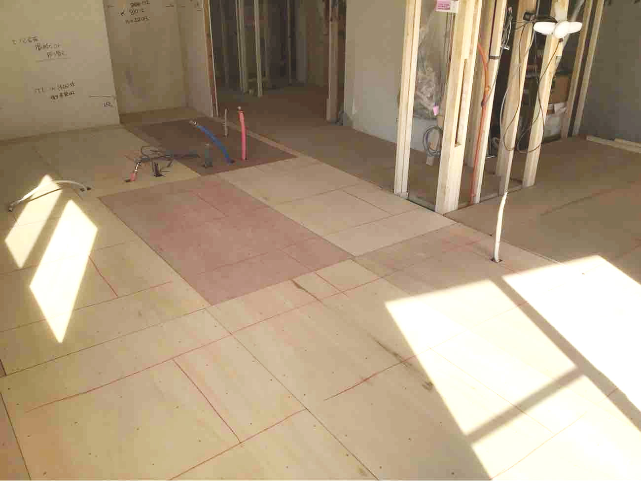 東京都品川区　マンション1日置床工事　乾式二重床