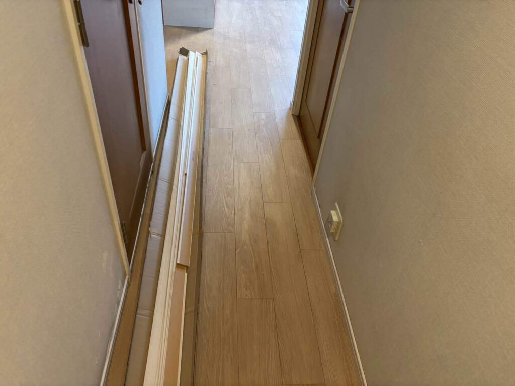 東京都品川区にてマンションの置床工事を行いました。乾式二重床