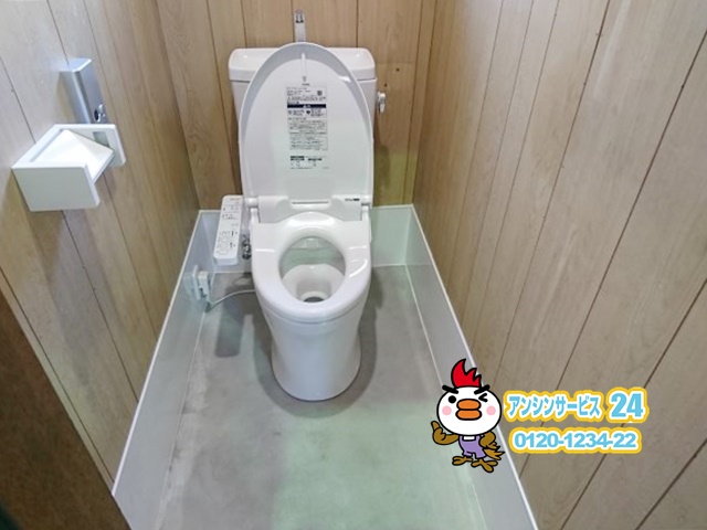稲沢市トイレリフォーム工事 和式トイレ改修工事 TOTOトイレ ピュアレストQR