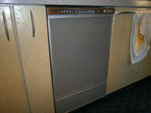 名古屋市西区食器洗い機工事 パナソニック食洗器取替工事例
