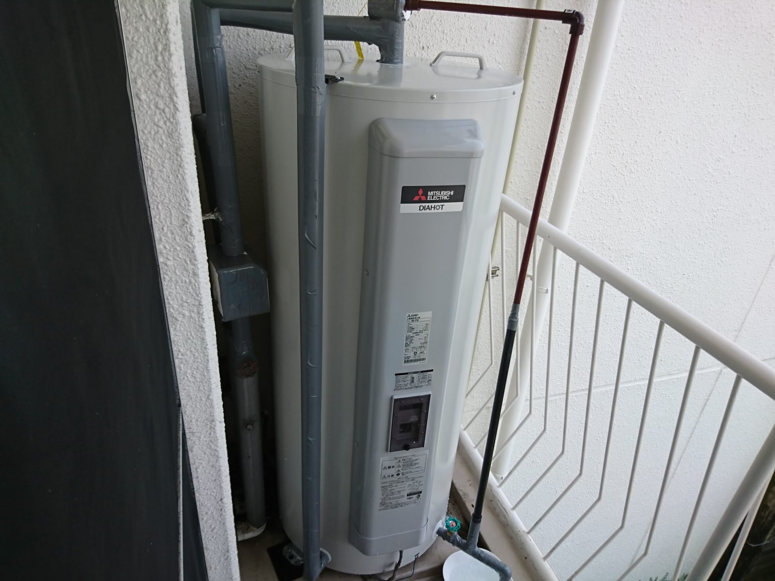 名古屋市昭和区電気温水器取替工事三菱電機SRG-375G
