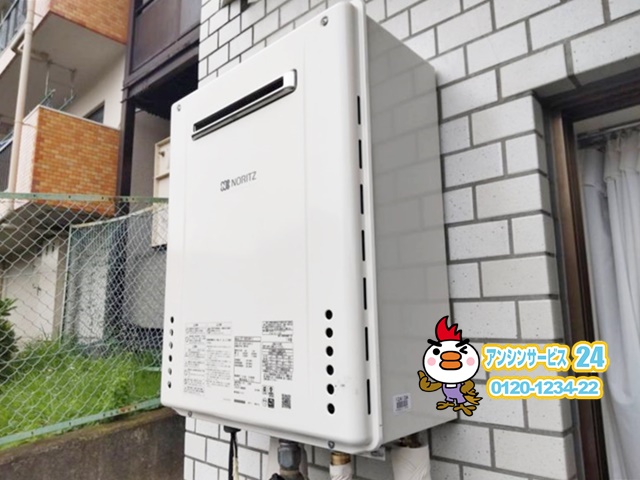 神奈川県川崎市宮前区　ガス給湯器交換工事　ノーリツSRT-2060SAWX-2BL