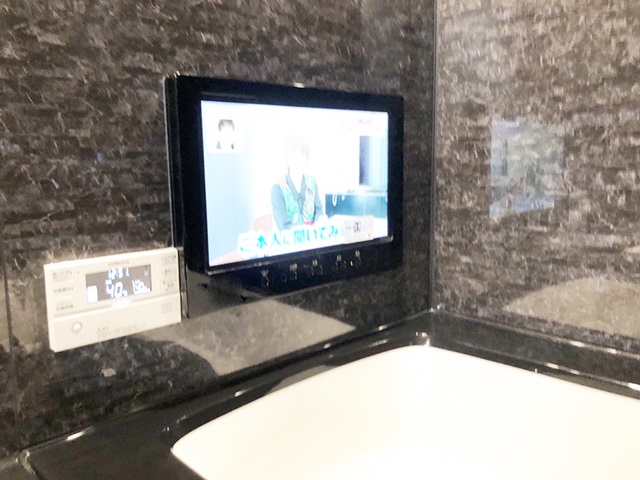 愛知県西尾市　浴室テレビ取付工事　ツインバードVB-BS228