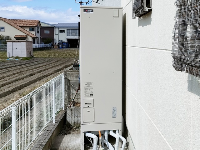 名古屋市西区　電気温水器取替工事　三菱電機SRT-J46WD5