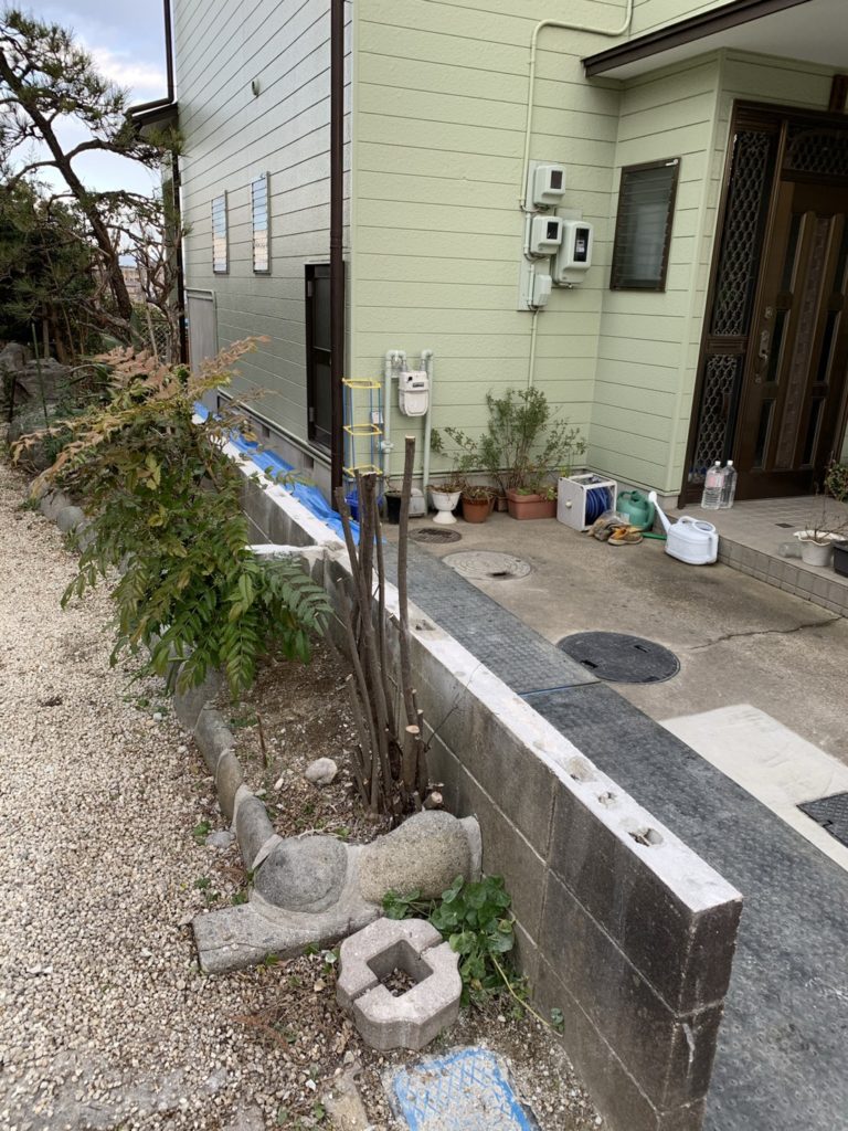 愛知県豊明市　フェンス設置エクステリア工事　LIXILフェンスAB目隠し採風型
