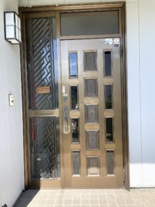 愛知県大府市　戸建住宅玄関ドア取替工事　LIXIL リシェント