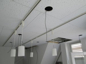 名古屋市中区 ビル店舗 照明器具取替 照明器具配線取付工事