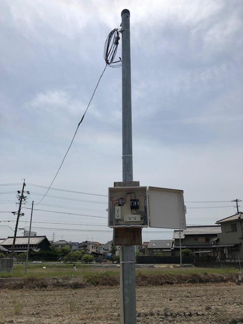 名古屋市港区　臨時用電源コンセント設置及び臨時電灯申請の電気工事
