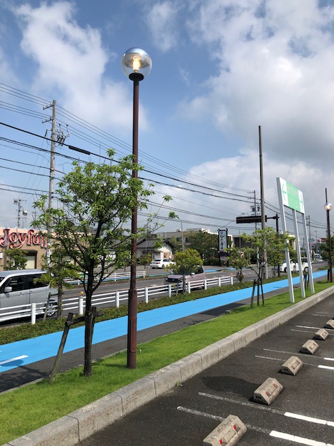 愛知県安城市　街路樹照明を取替の電気工事