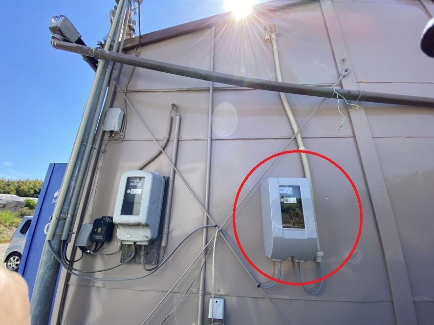 名古屋市港区動力電源導入の配線引込電気工事