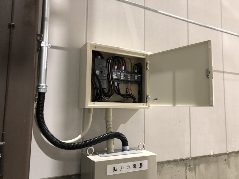 愛知県愛西市　機械設備増設に伴う配線配管電気工事