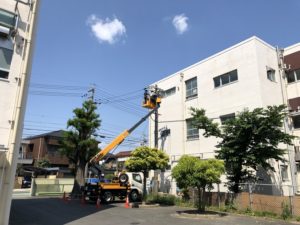 名古屋市中川区　小学校にてリニューアル工事に伴うSOG更新工事