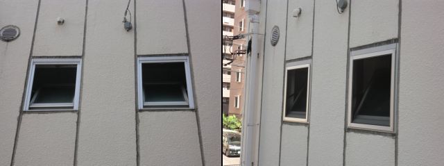 名古屋市中区 網戸新規製作 内倒し窓　
