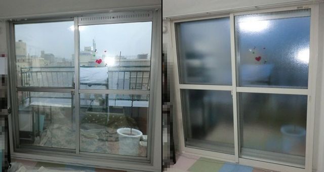  窓の寒さ対策　防音対策　樹脂製内窓インプラス取付け工事　名古屋市