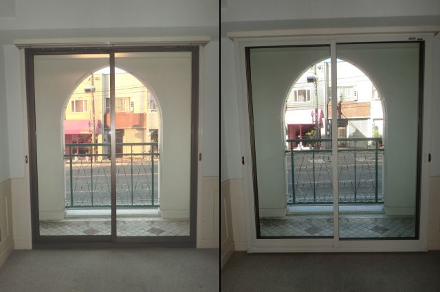 窓の防音対策　断熱対策　トステム製内窓インプラス　名古屋市