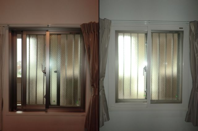 内窓工事　トステム製インプラス　窓の防犯対策、冷暖房対策　名古屋市