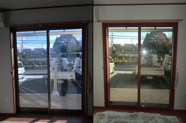 窓の防音対策、結露対策に　トステム製内窓インプラス　清須市