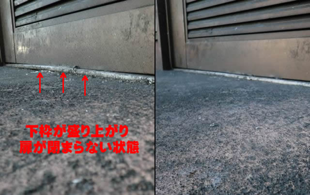 愛知県小牧市店舗ドア開閉不具合調整工事【サッシ.NET】
