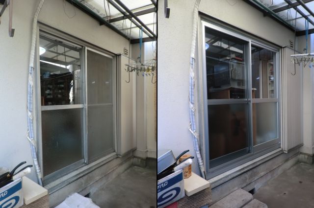 窓サッシの取替工事　カバー工法　名古屋