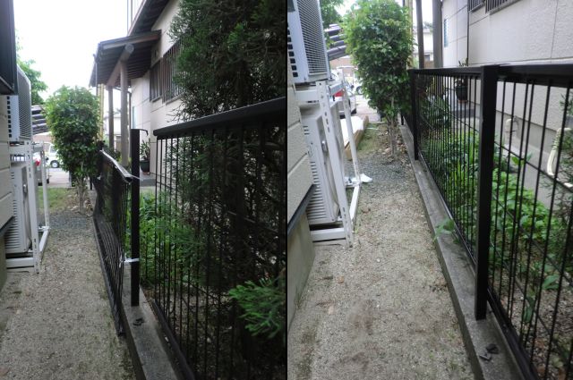 フェンスの補修工事　修理、交換　名古屋市