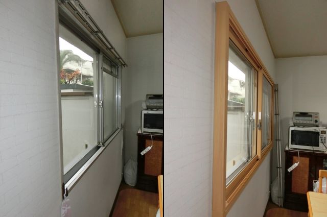 キッチン窓の結露対策、寒さ対策　ＬＩＸＩＬ内窓インプラス　名古屋市千種区